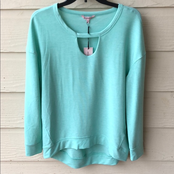 Juicy Couture Aqua Marine Hi-Low Keyhole Tunic